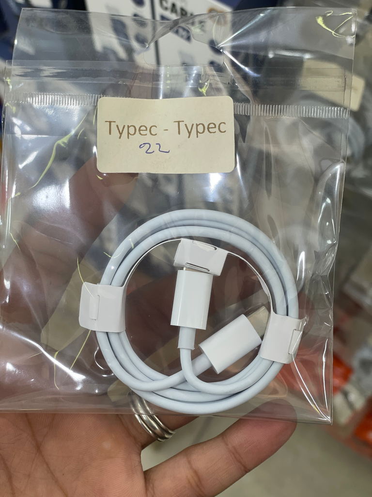 سلك شاحن تايب سي-تايب سي طبق