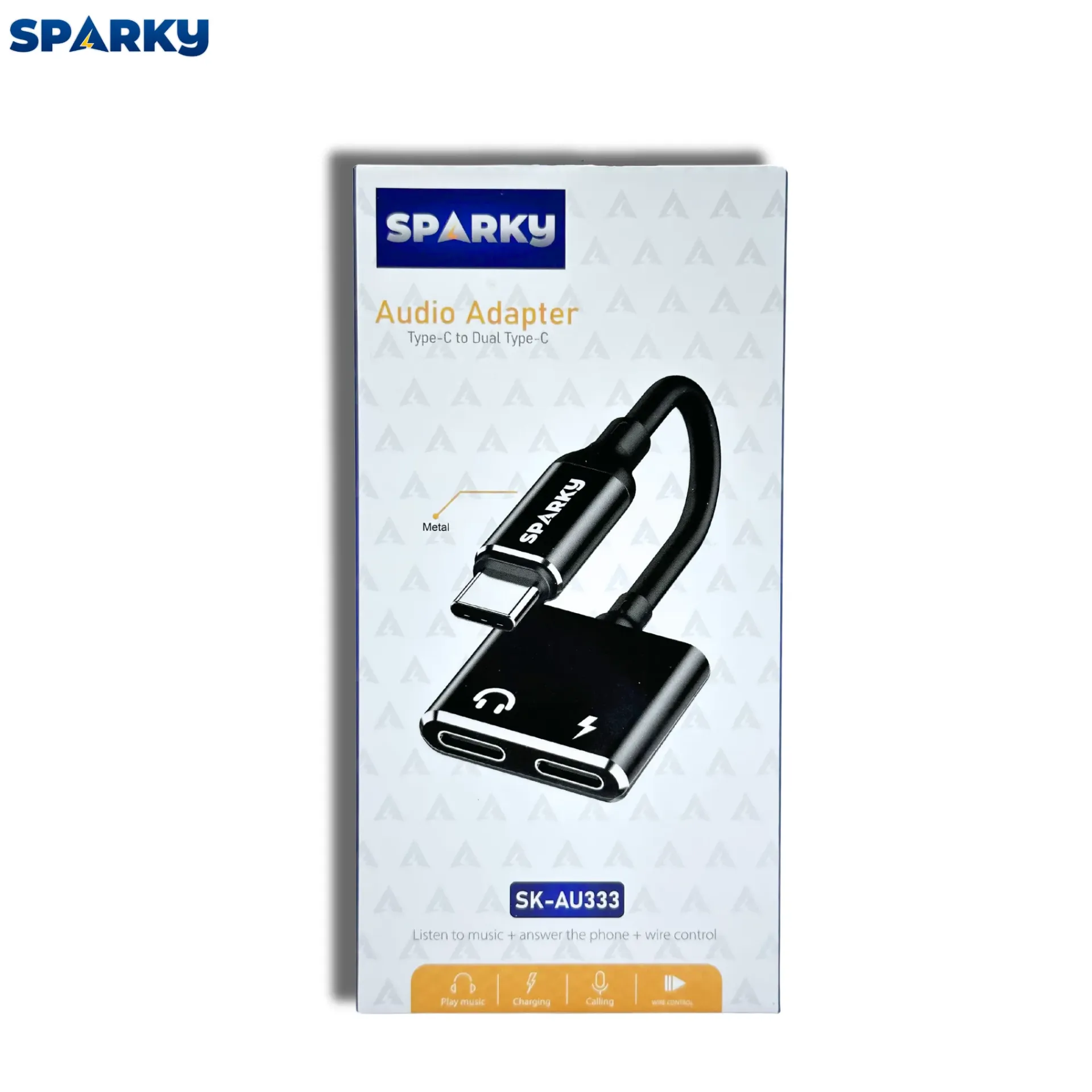 وصلة مدخلين تايب سي-تايب سي قماش 1 متر SK-AU333