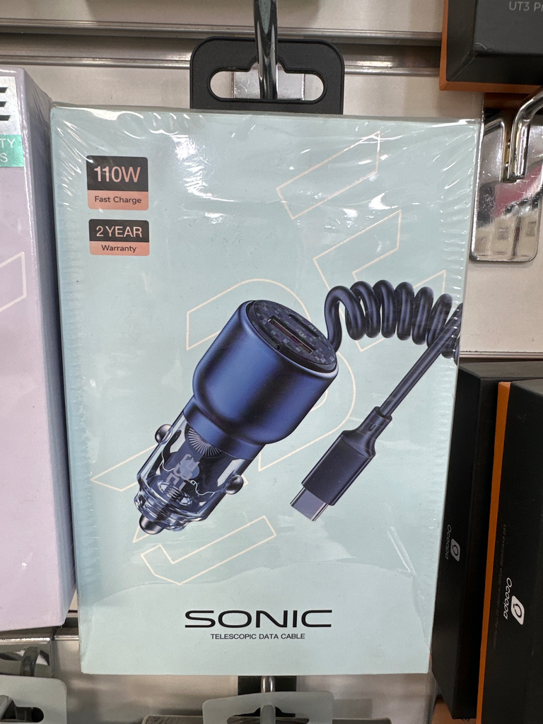 [BE-C01] شاحن سيارة مخرجين تو بي سونيك 110  واط BE-C01