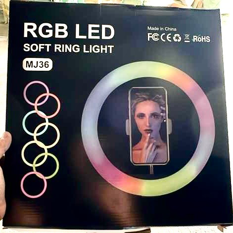 [MJ36] رينق لايت كبير كرتون أسود MJ36