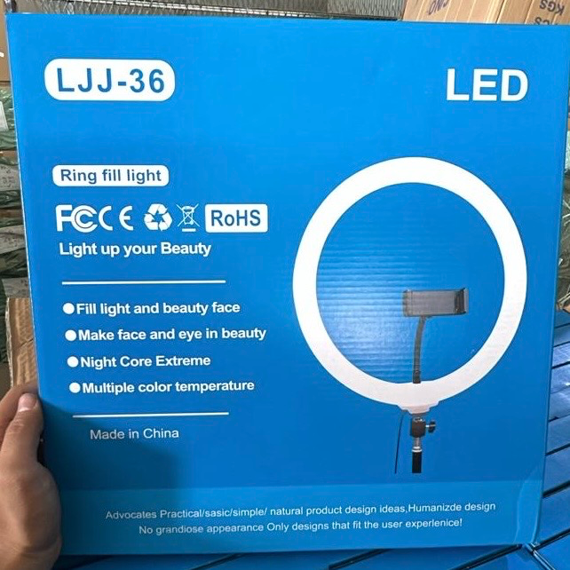 رينق لايت كبير كرتون أزرق LJJ-36