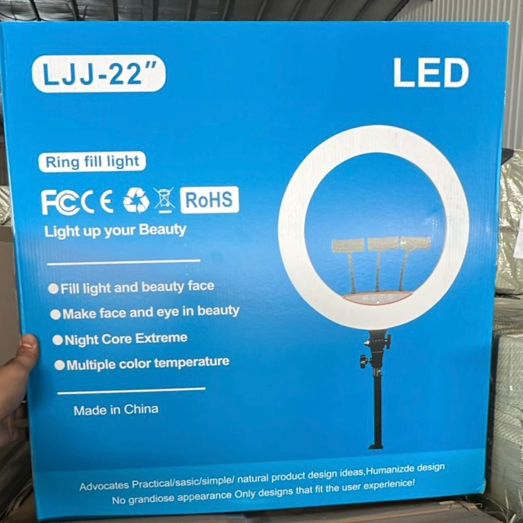 رينق لايت كبير كرتون ازرق 3 حامل جوال LJJ-56