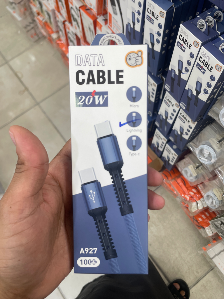 سلك شاحن تايب سي وايفون تجاري A927