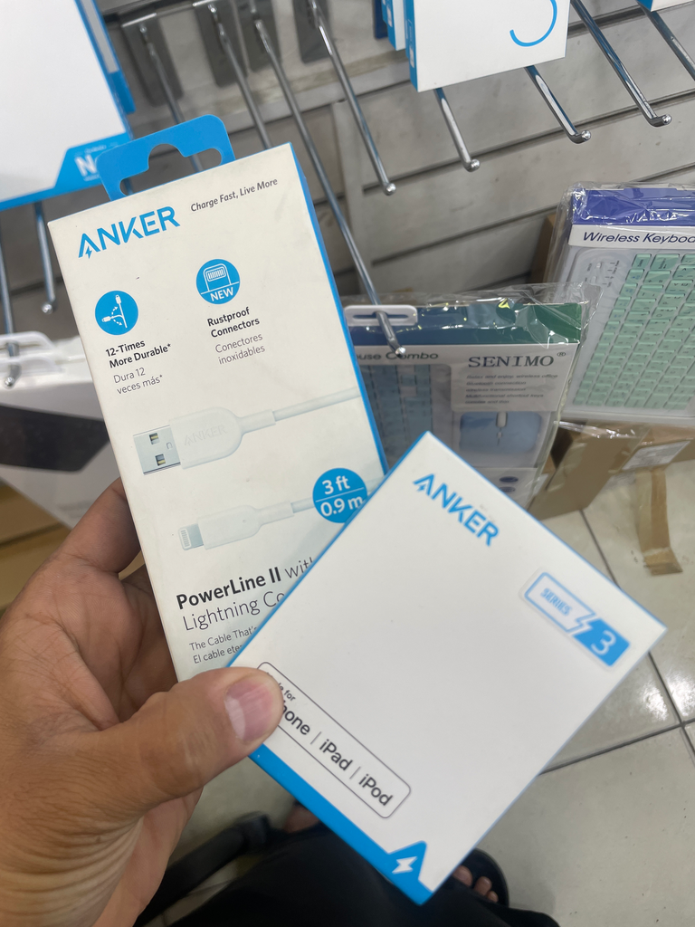 [A8432] سلك شاحن انكر معتمد 1  متر باور لاين A8432