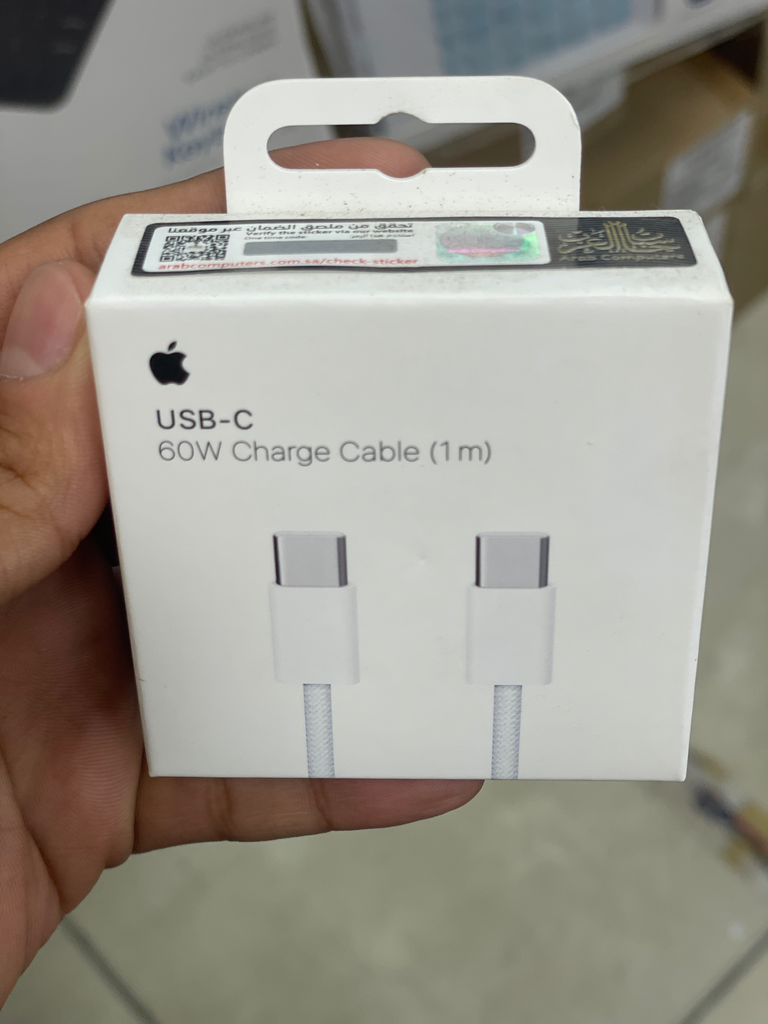 سلك شاحن تايب سي تايب سي 1  متر الأصلي حاسبات العرب