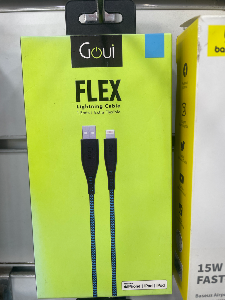 سلك شاحن قوي فلكس يو اس بي ايفون 1.5 متر معتمد