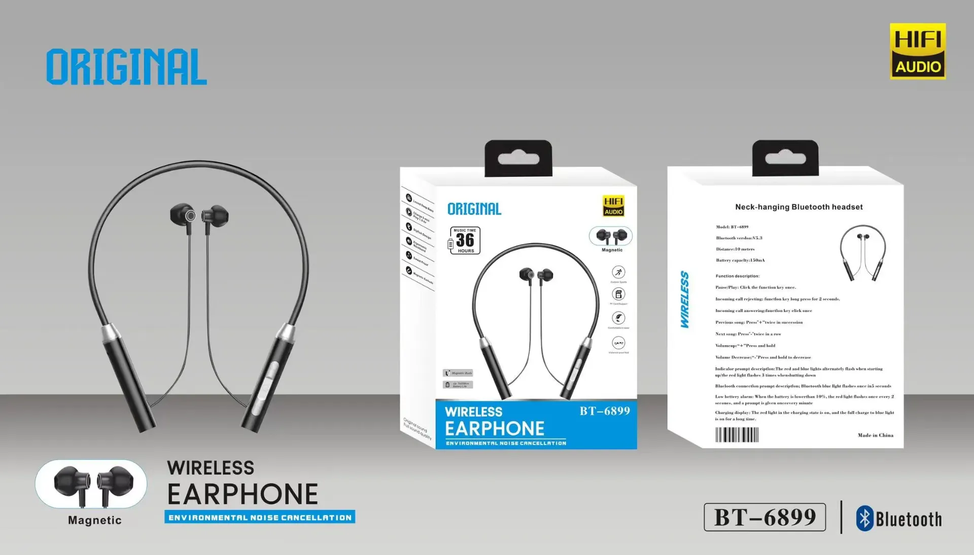 سماعة عنق رياضي اوريجنال BT6899