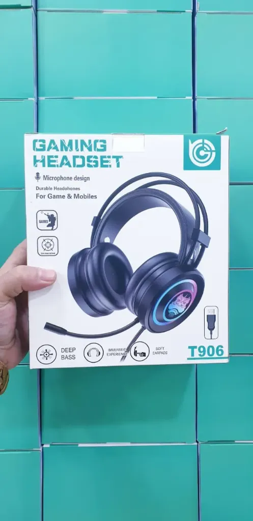 سماعة راس العاب سلك يو اس بي T906