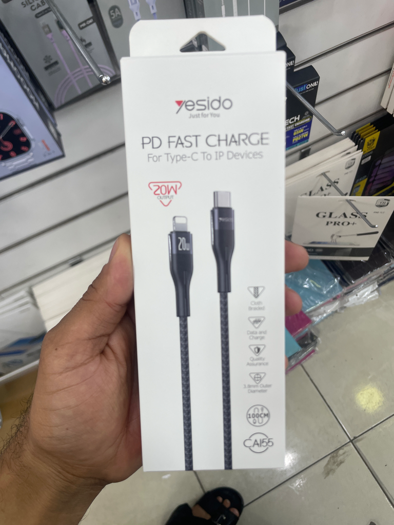 سلك شاحن تايب سي ايفون 1 متر يسيدو CA155