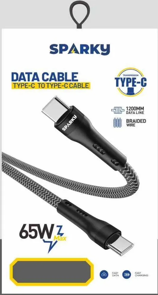 سلك شاحن قماش تايب سي - تايب سي  1.2 متر SK-2403