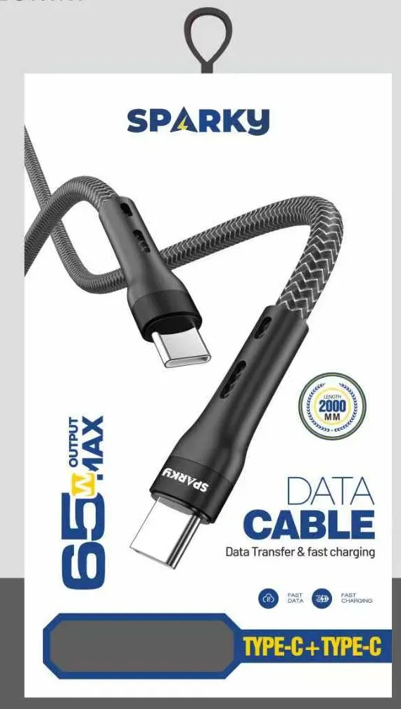 سلك شاحن قماش تايب سي - تايب سي 2 متر SK-2503