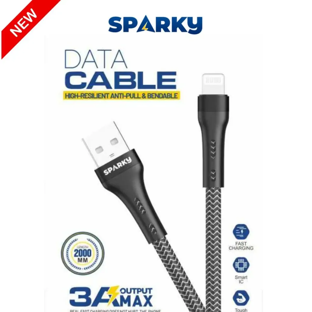 [SK-2501] سلك شاحن قماش ايفون - يو اس بي 2  متر SK-2501