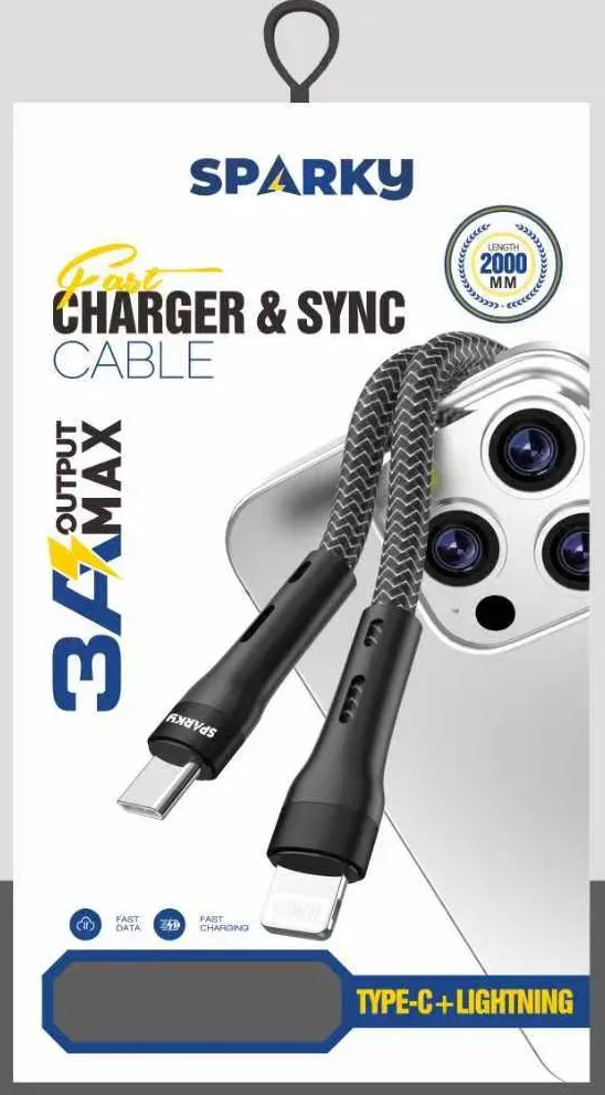 سلك شاحن قماش ايفون - تايب سي 2 متر SK-2502