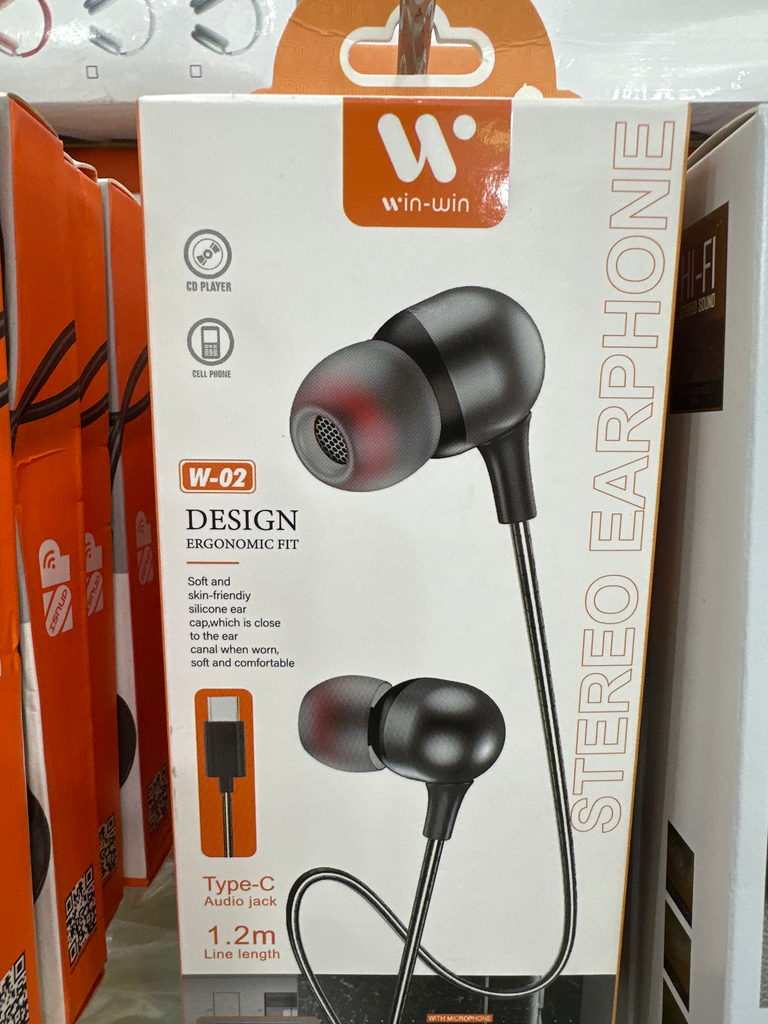 [W-02] سماعة أذن تايب سي تجاري W-02