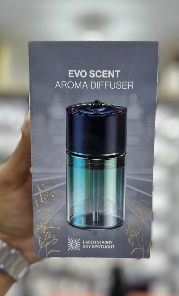 فواحه كرتون رصاصي مع اضاءة